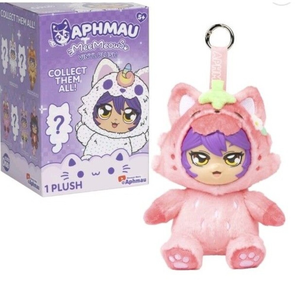 Aphmau Meemeows Vinyl Plush Bag Charm Strawberry sealed